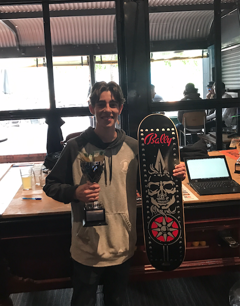 Jordan Tredaway with the spoils - an incredible win. Photo courtesy Paul Jones.