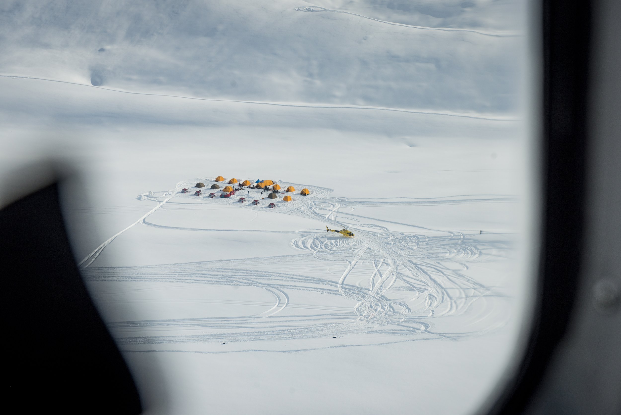 Glacier camp, Tordrillo mountains, AK