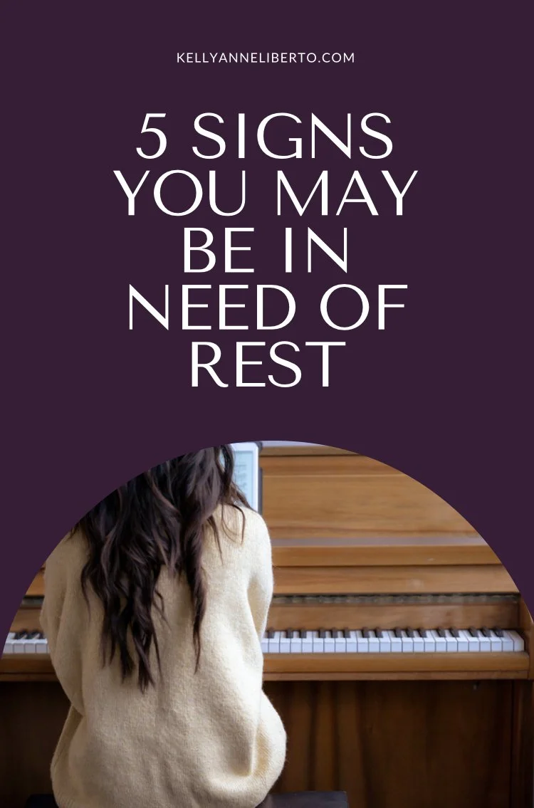 5 Signs You May Be In Need Of Rest.