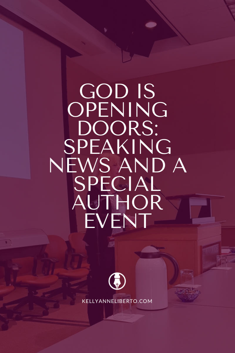 God Is Opening Doors: Speaking News & A Special Author Event
