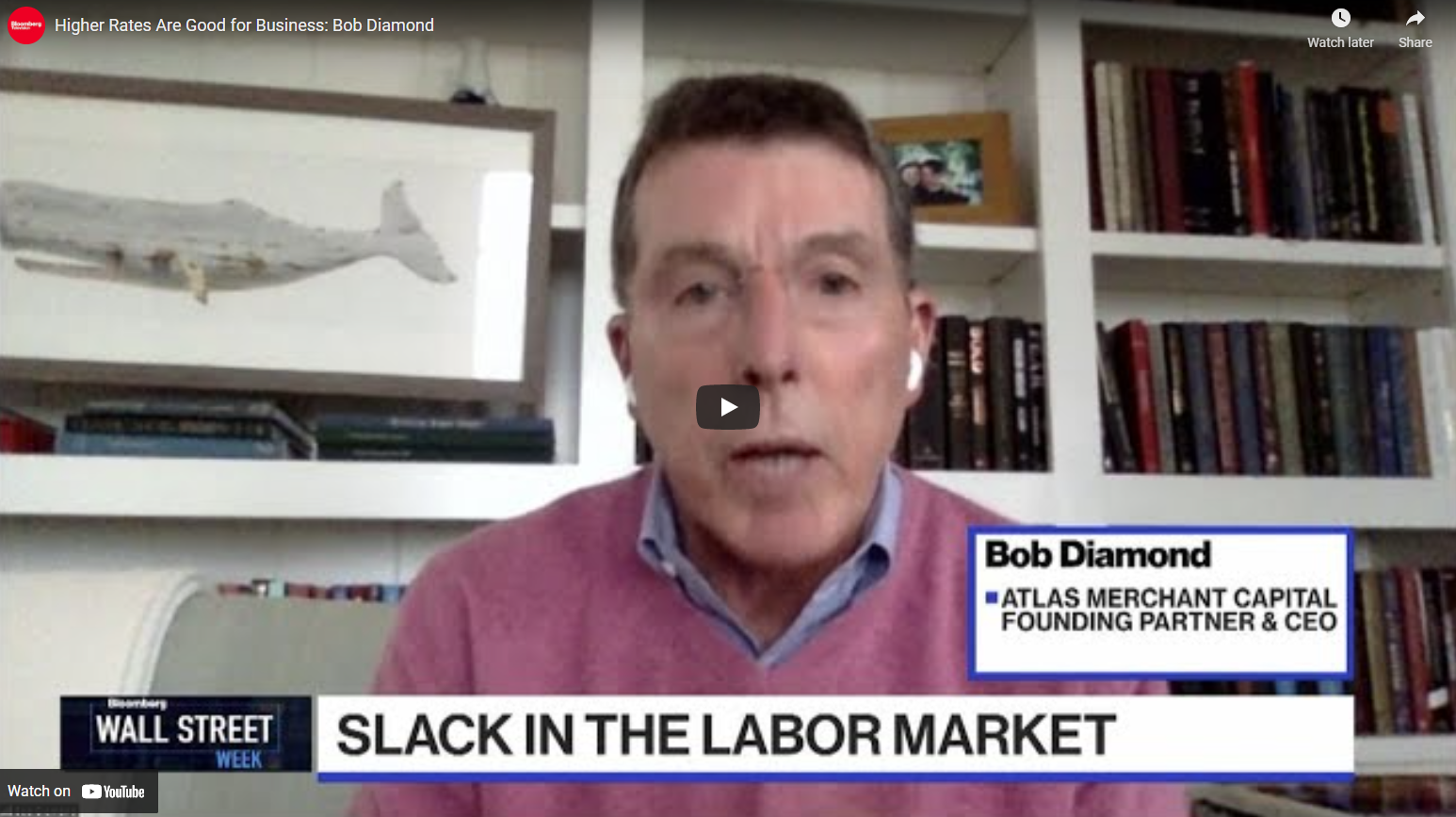 Higher Rates Are Good for Business: Bob Diamond