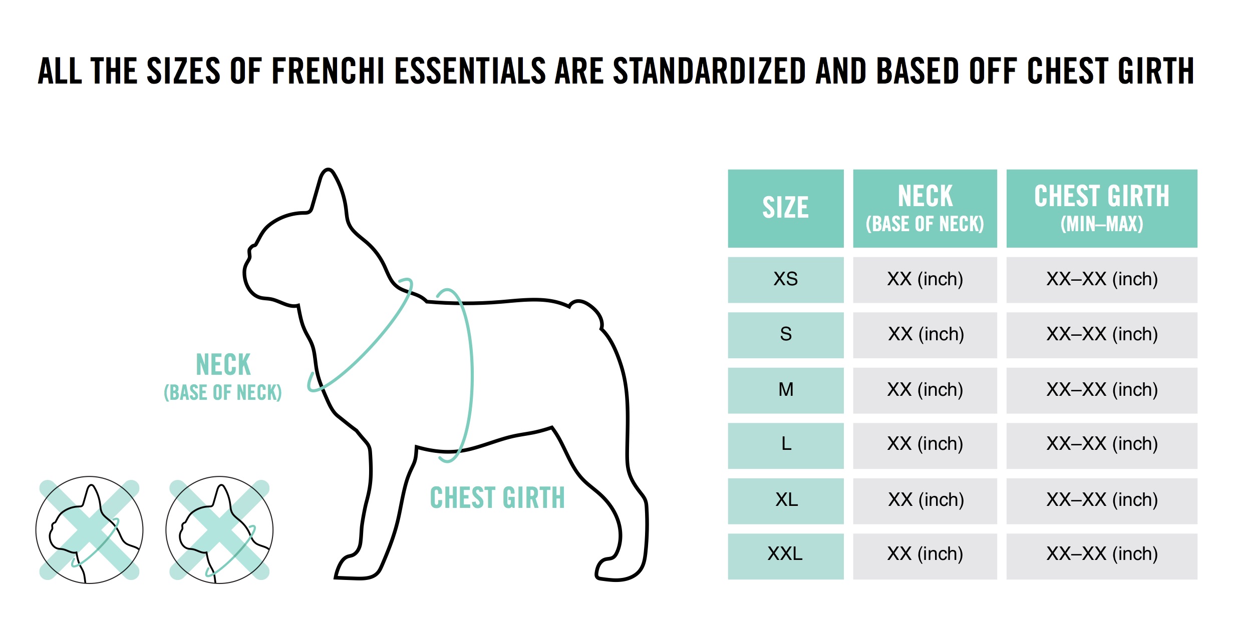 French Bulldog Size Chart