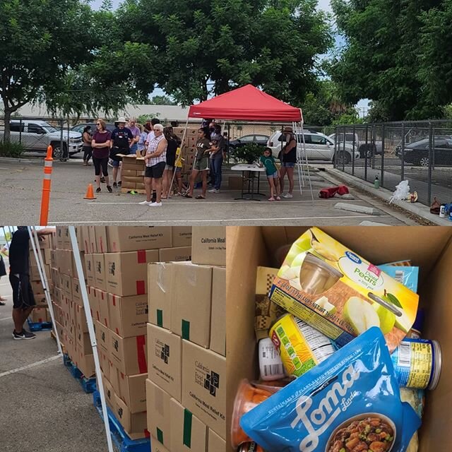 Love seeing people being the Church!  Food blessings at Calwa Elementary.  #BEtheCHURCH #clovishills