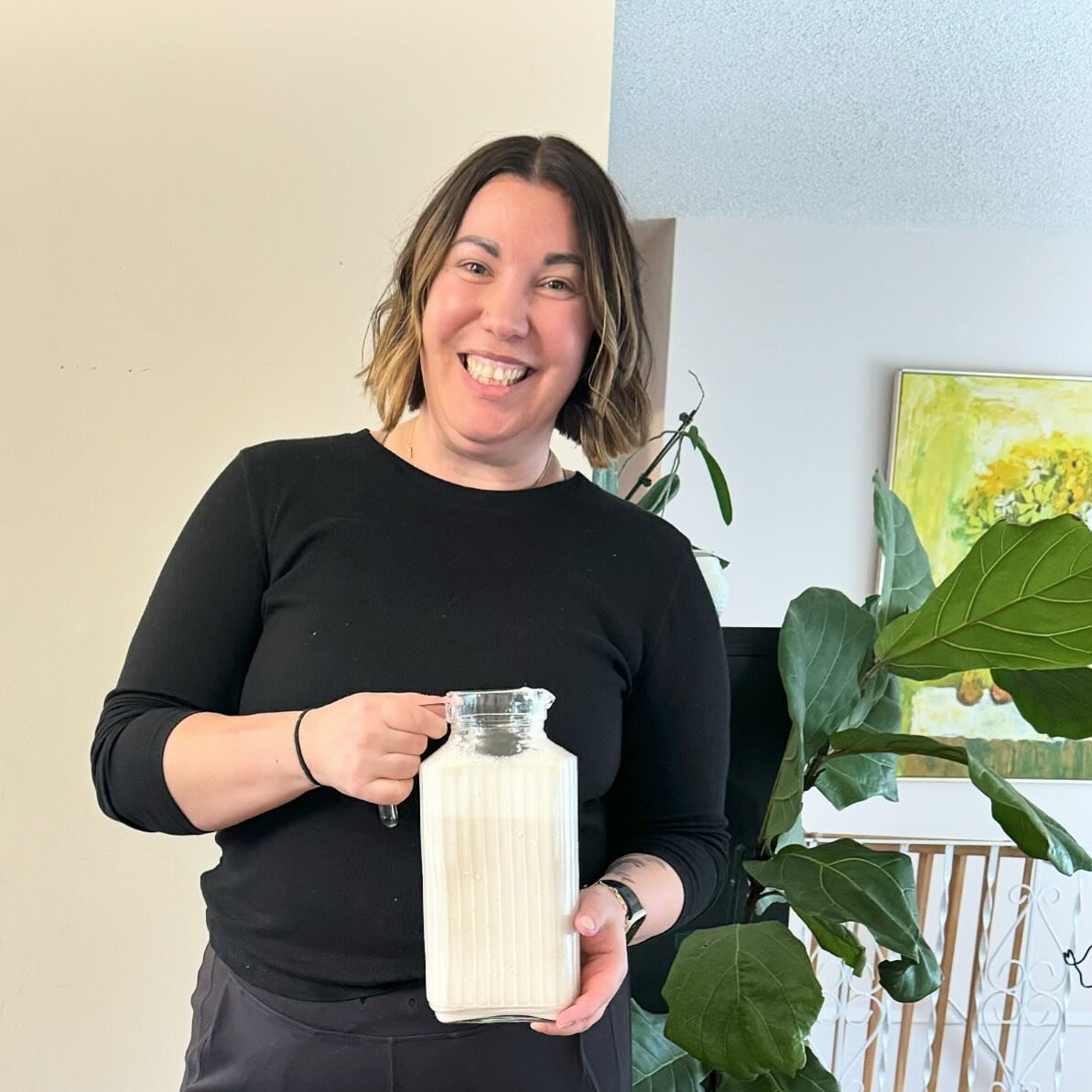 Got milk? Nah, me neither 😂😂😂

But I did make almond milk for the first time with my Vitamix 🤩

My new sessions is making chicken broth, I&rsquo;ve been clearing out clutter and shifting the energy in my home and now, almond milk lol. 

Side note