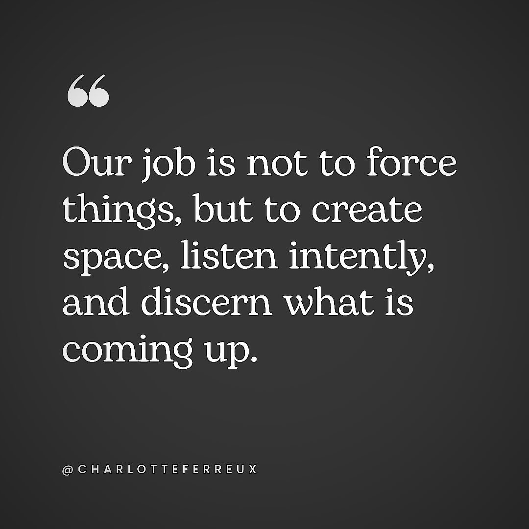 Here&rsquo;s a truth that might just change everything: your job isn&rsquo;t about forcing things to happen. No, your mission is far greater than that. It&rsquo;s about creating space &ndash; space for magic to unfold, for dreams to take flight, for 