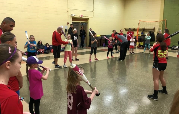 The Red Raiders ran a 3 week clinic offering instruction to Little League Softball players, offering instruction from Red Raiders coaches and players.