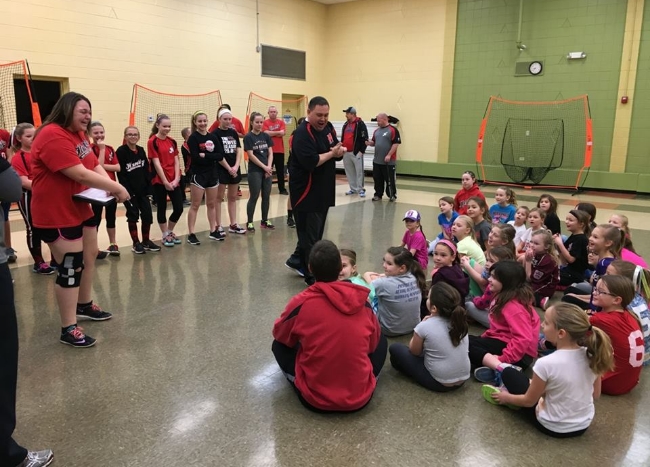 The Red Raiders ran a 3 week clinic offering instruction to Little League Softball players, offering instruction from Red Raiders coaches and players.