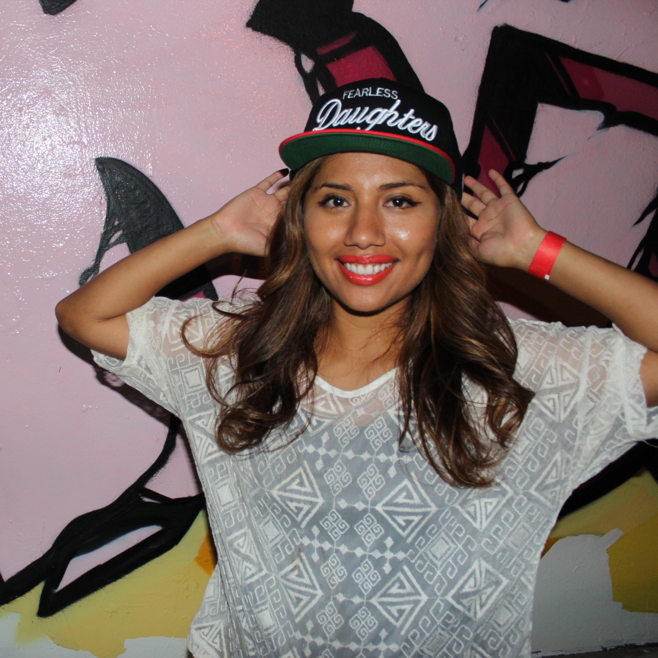 Fearless Daughters Snapback: Black And Red