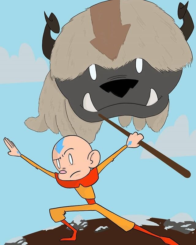 Finished Avatar the other day. Pretty excited to start it from the beginning again. #yipyip #avatar #thelastairbender #aang #appa