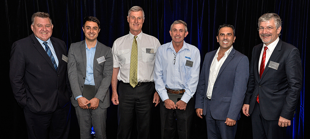 Photo: From left to right – Craig Kelly, Michael Saleh, David Cohen, Warwick Payten, Mayor Cr Pesce and Adi Paterson