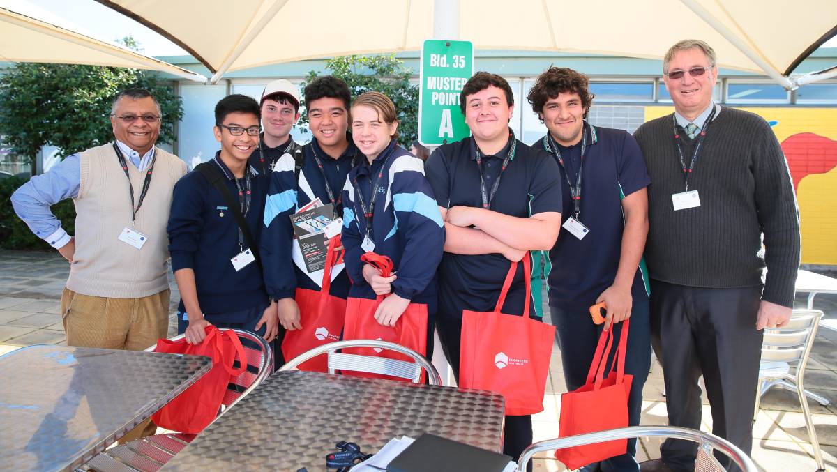 FUTURE LEADERS: Kingswood High School students at ANSTO's Discover Engineering Day earlier this month.