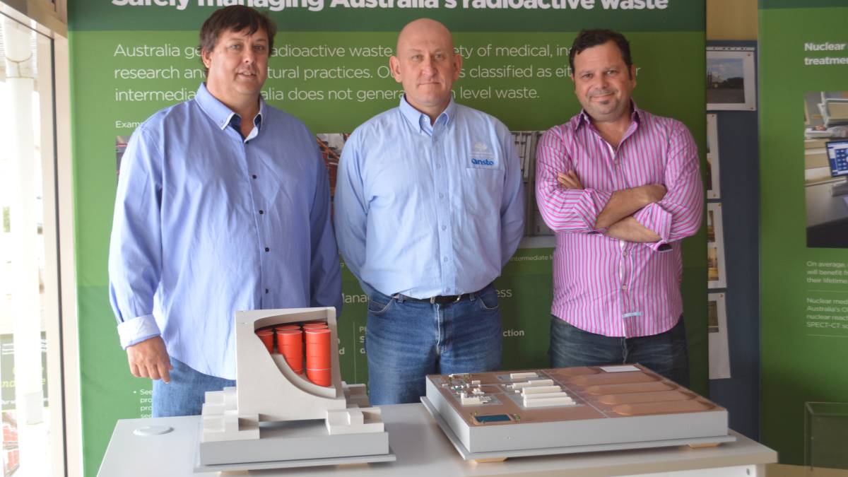 Experts: Nuclear experts Dr Geoff Currie, Mark Moore and Hef Griffiths visited Kimba to discuss the potential nuclear waste facility during the consultation period.