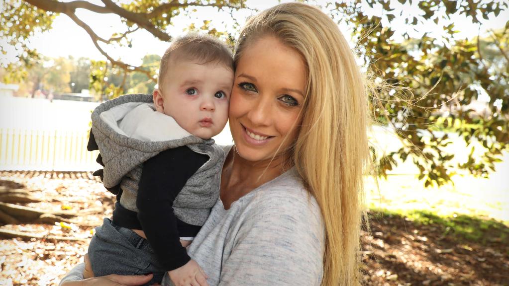 ‘So many complications’: Bree Amer-Wilkes and son Hunter, five months. Picture: Chris Pavlich