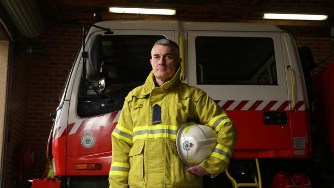 David Wynd at Regentville Rural Fire Brigade. Picture: David Swift