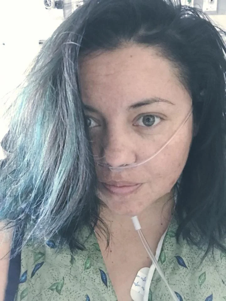 Me at University Hospital in Jan 2018 right after my right heart cath which confirmed I had Pulmonary Hypertension