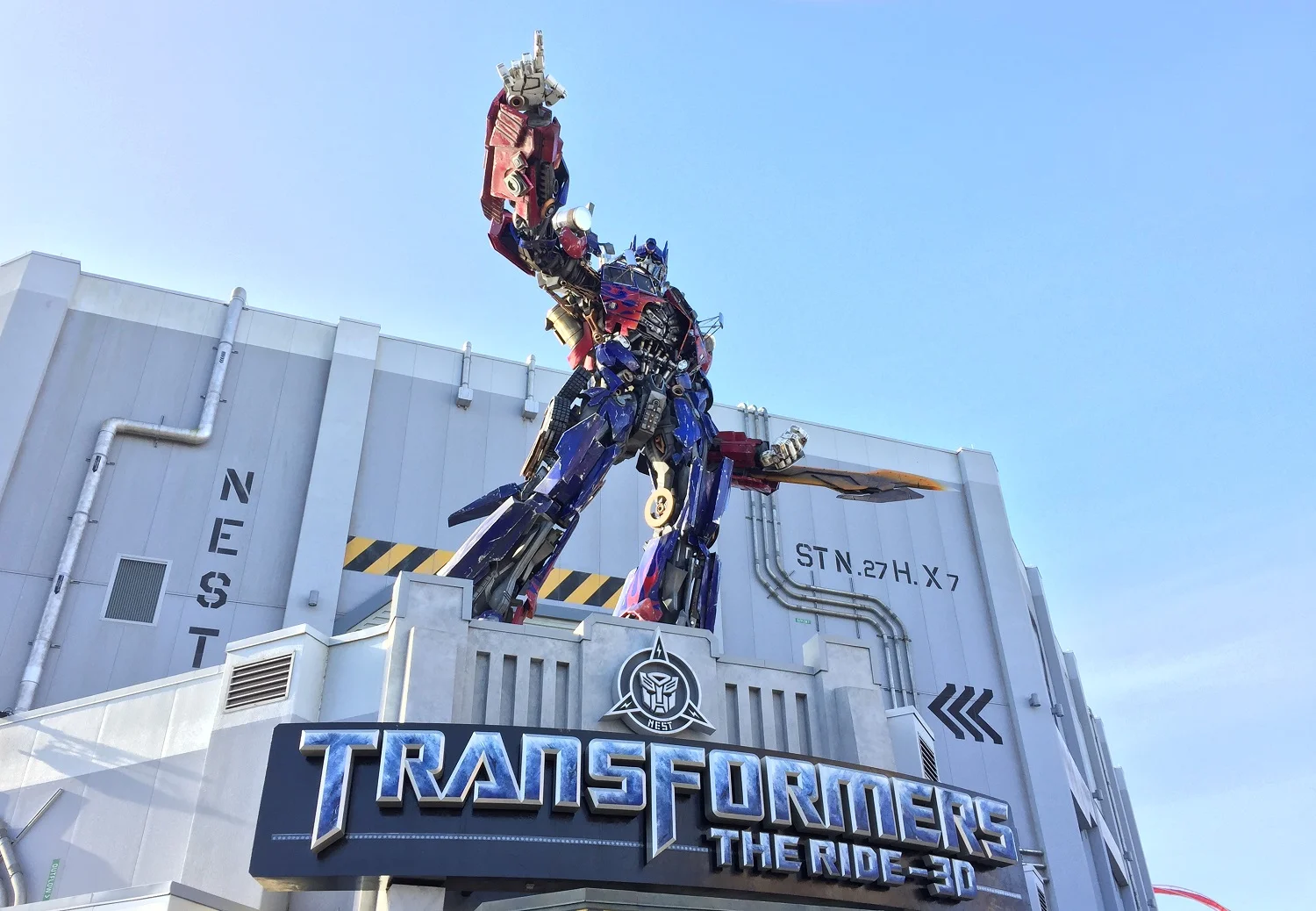 TRANSFORMERS: The Ride-3D is located in the N.E.S.T. building in Production Central.