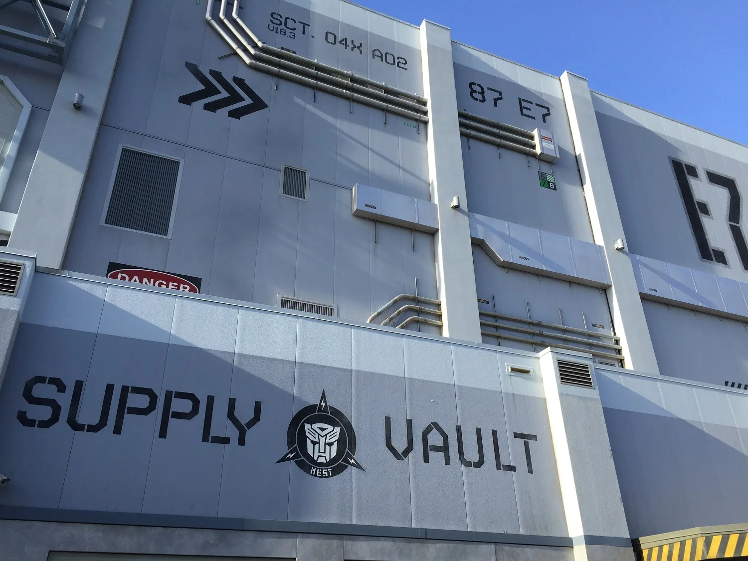 Guests can visit the Supply Vault gift shop after exiting the TRANSFORMERS ride.
