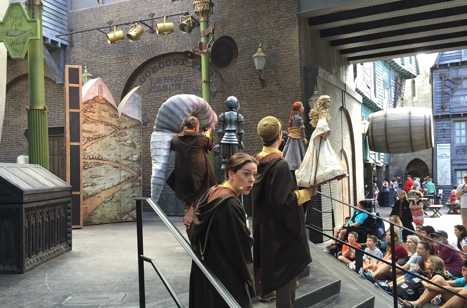 W.A.D.A. performing The Fountain of Fair Fortune in Diagon Alley.