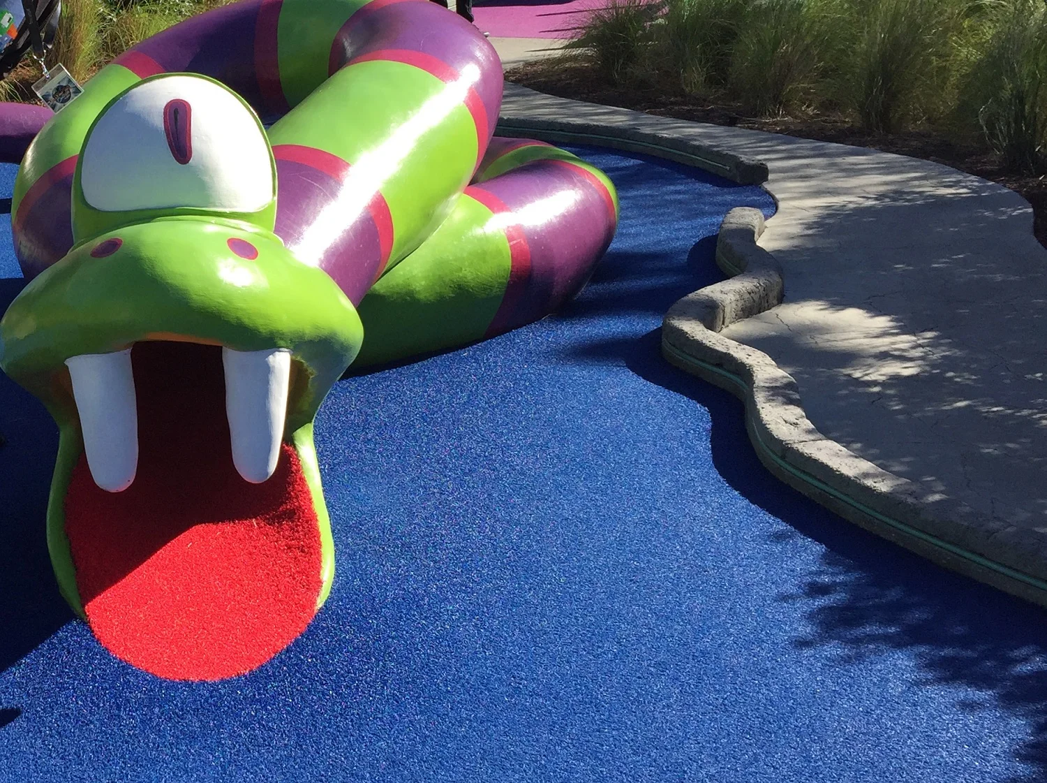 The snake on the Haunting of Ghostly Greens course.