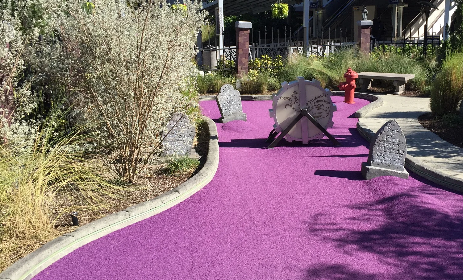 Gravestones on the Greens at Hollywood Drive In Golf