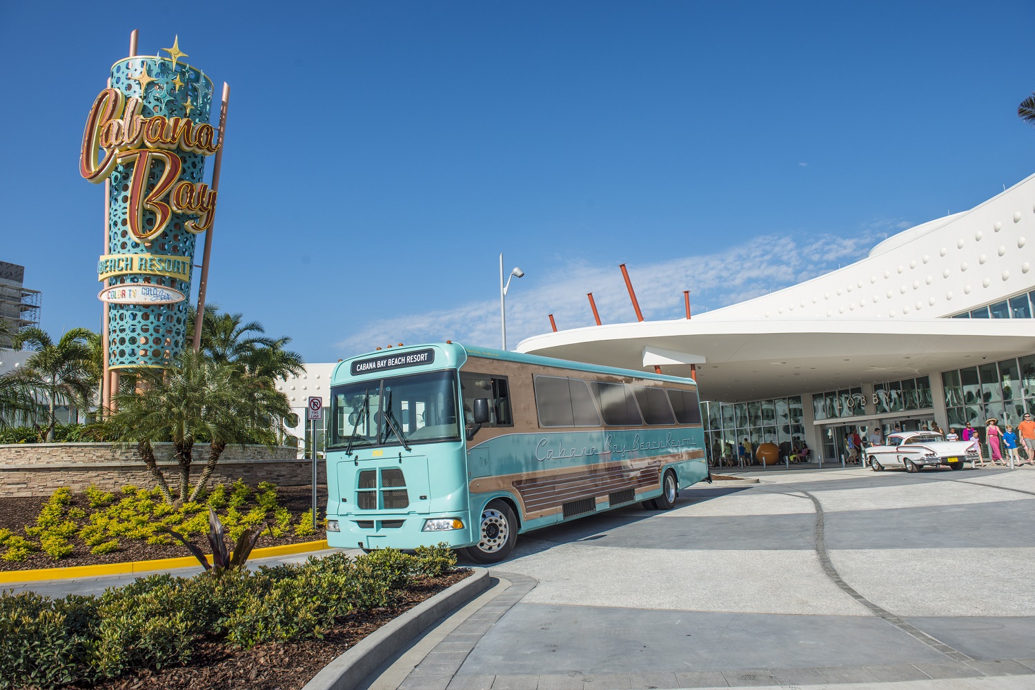 Cabana Bay Bus and Hotel Entrance