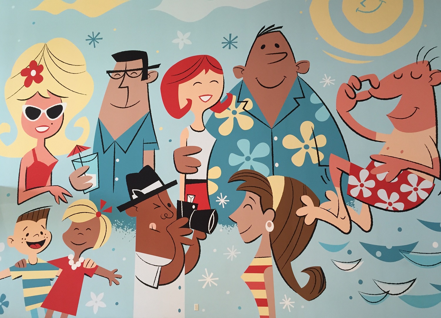 Cabana Bay Beach Resort Mural
