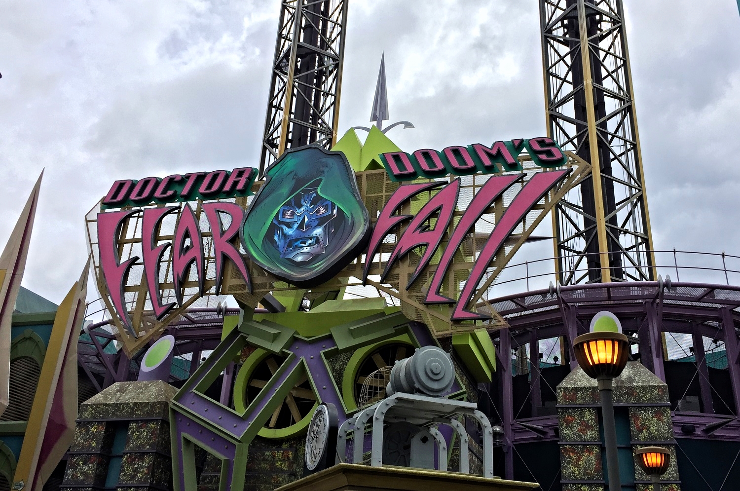 Doctor Doom's Fearfall Exterior Sign