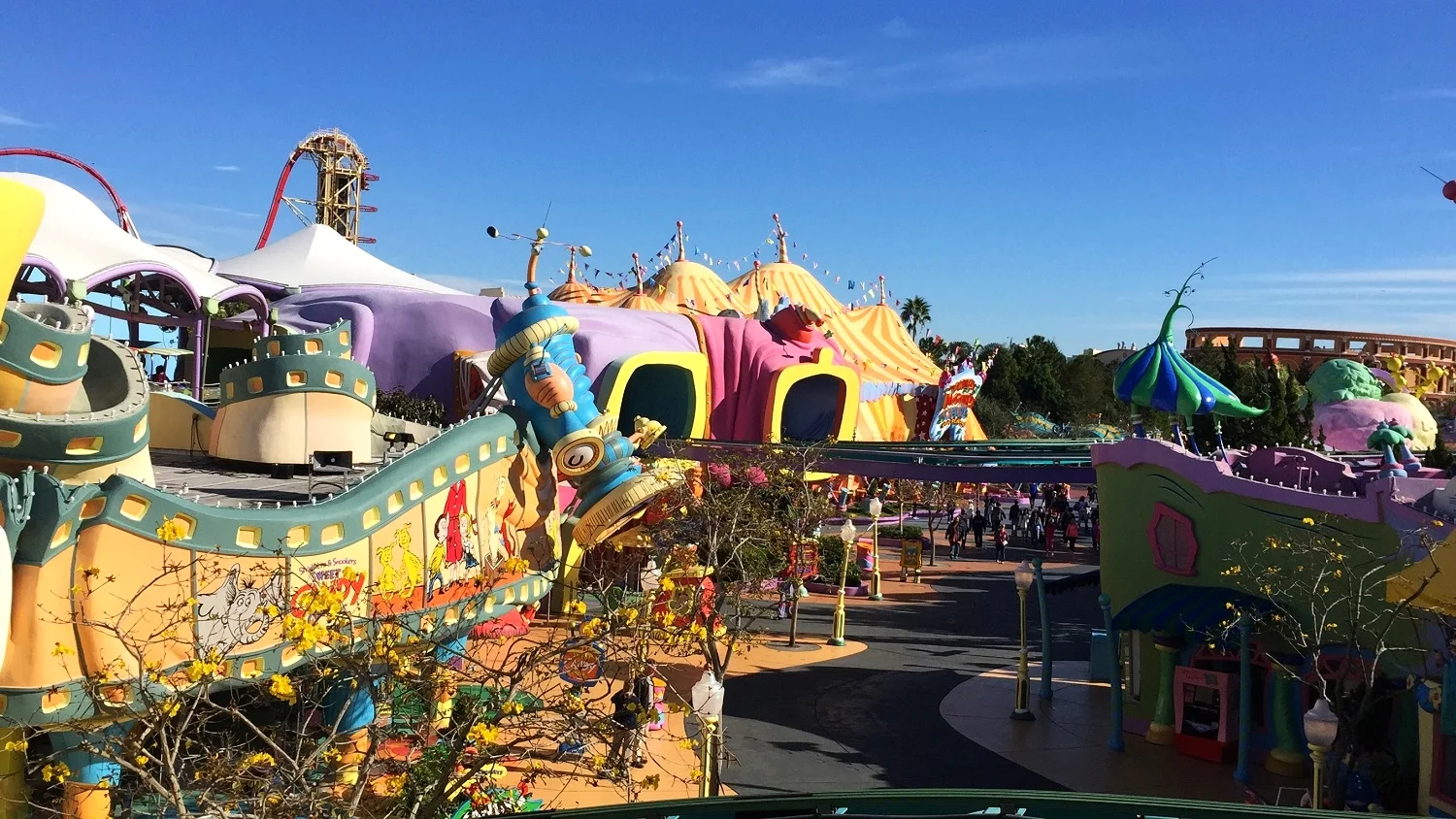 View from High in the Sky Seuss Trolley Train Ride