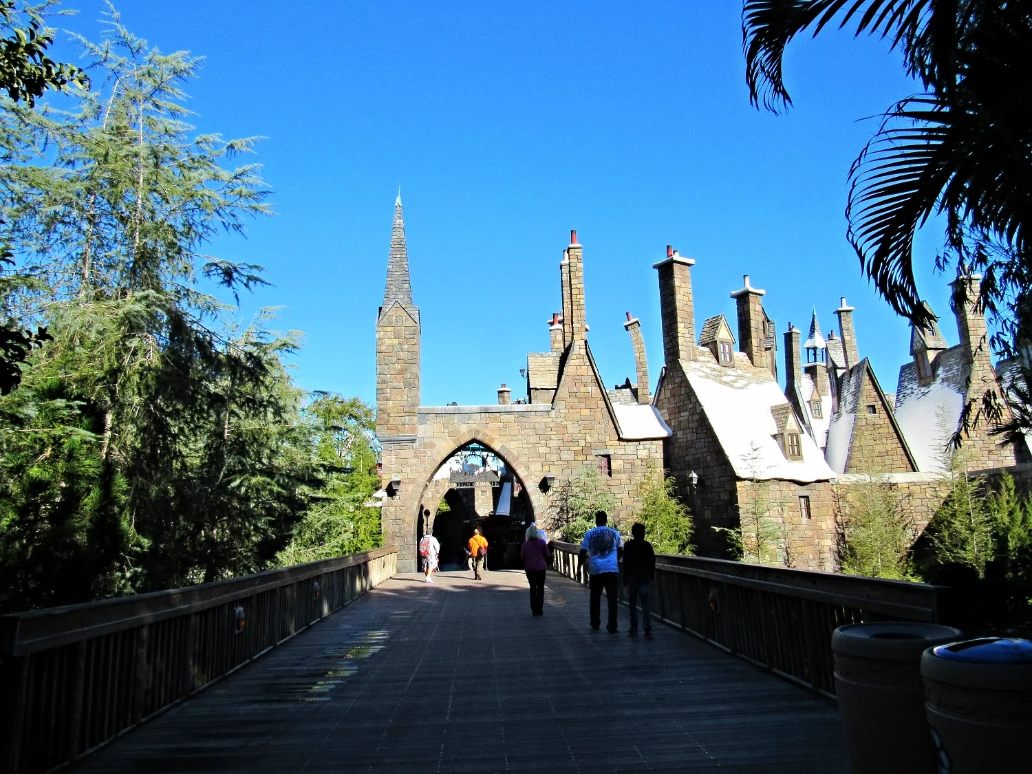 Entering Hogsmeade from Jurassic Park