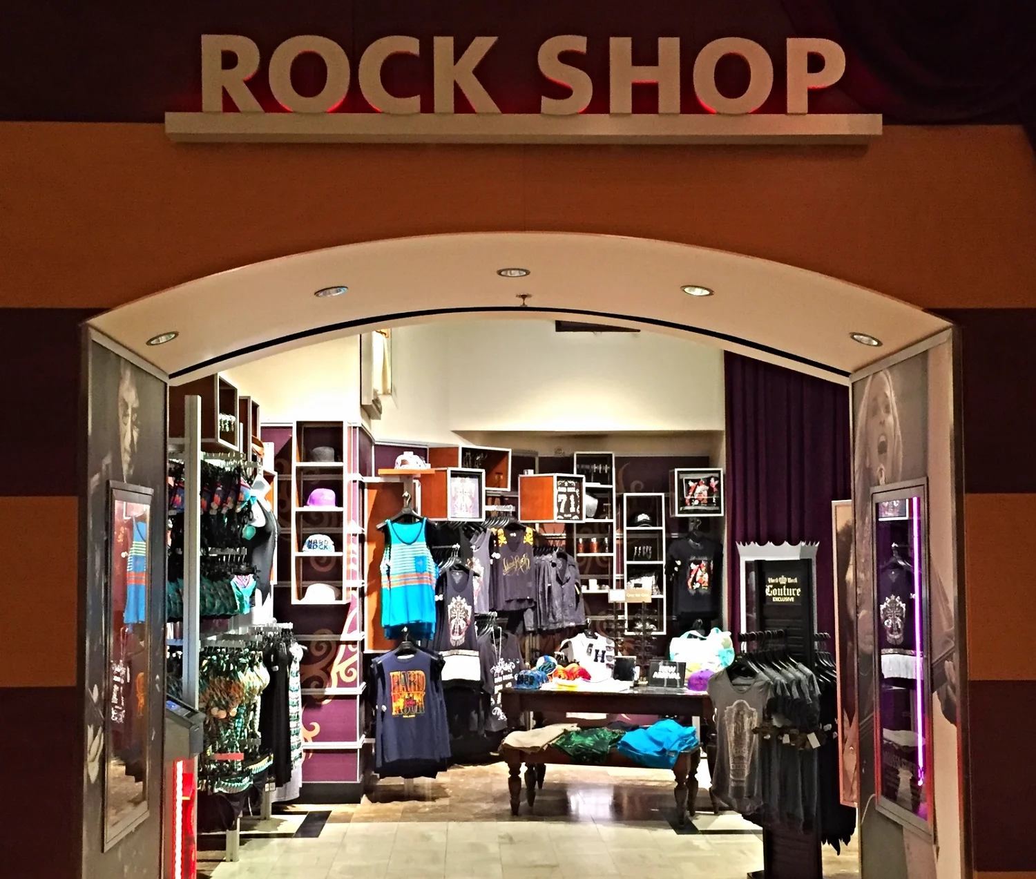 The Rock Shop in the Hard Rock Hotel.