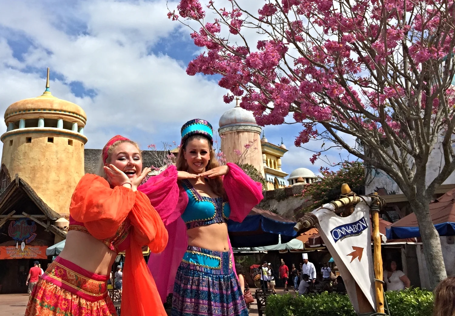 Characters in Port of Entry in Islands of Adventure.