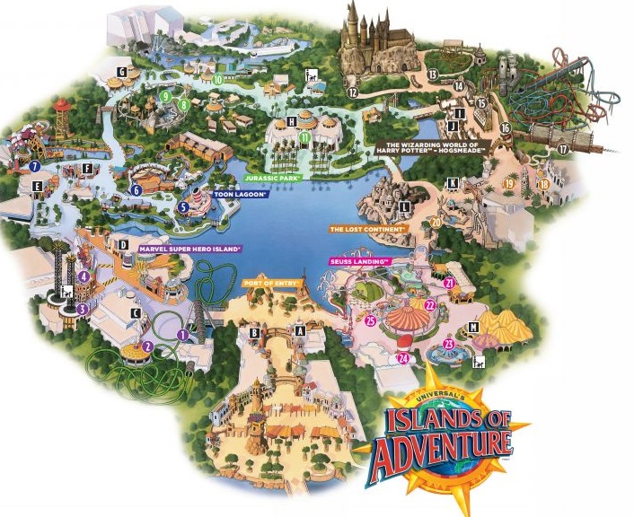 OI's map of Universal's Islands of Adventure - Google My Maps