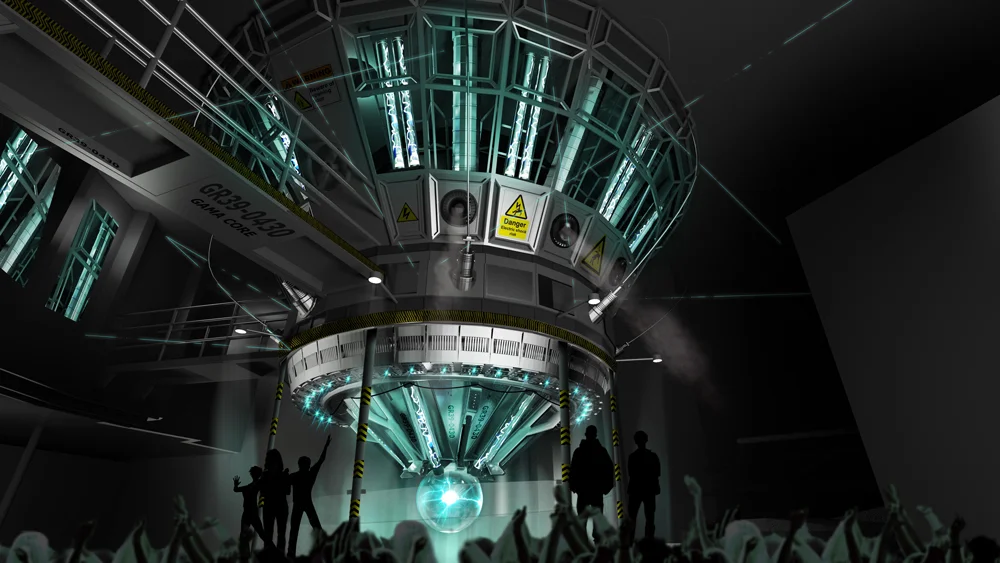Gamma core concept art. Image credit: Universal Orlando Resort.