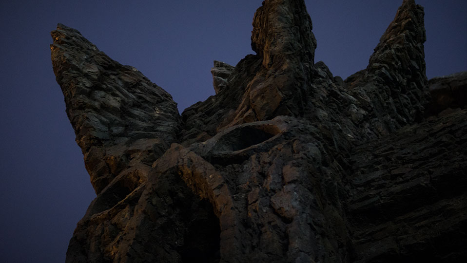 Close-up of Kong Tower