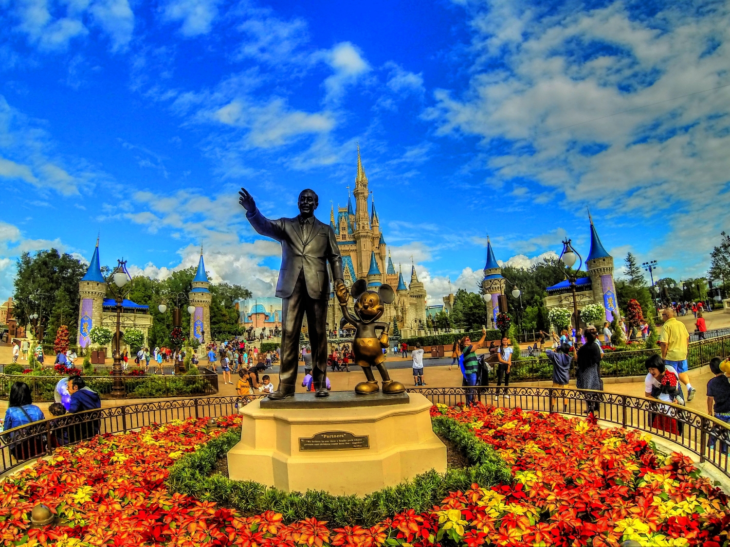 Walt and Mickey Statue