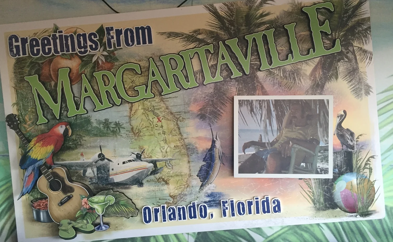 Post Card Photo Op at Jimmy Buffet Margaritaville