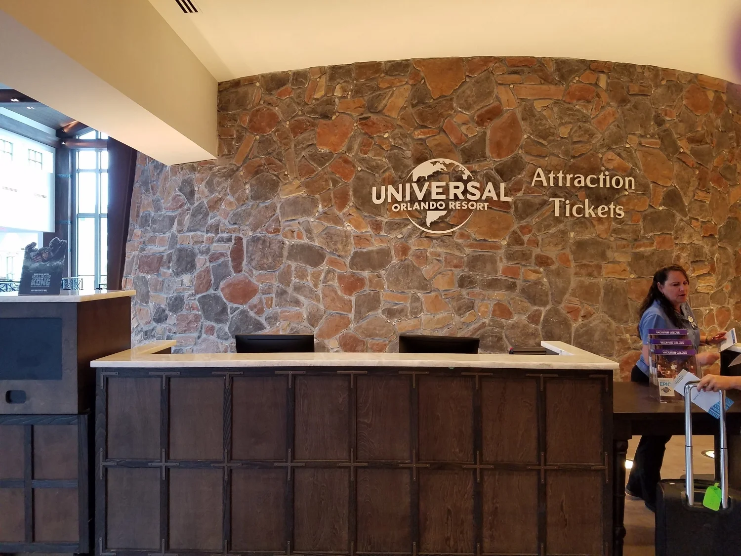 Attraction Ticket Desk at Loews Sapphire Falls Resort