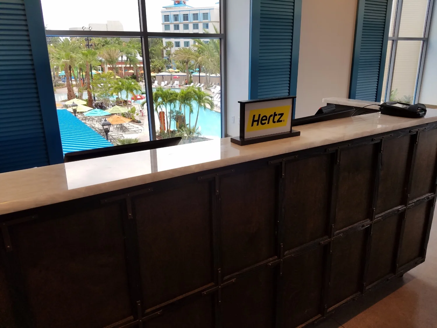 Rental Car Desk at Loews Sapphire Falls Resort