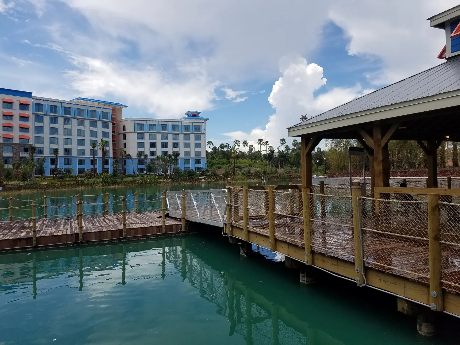 Empty Water Taxi Dock at Loews Sapphire Falls Resort