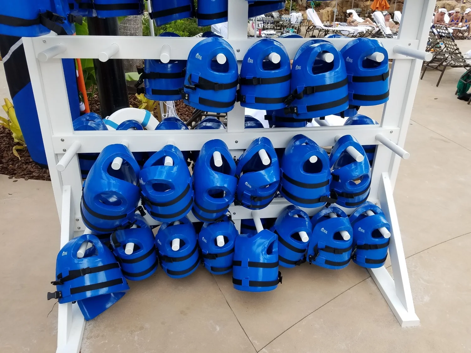 Life Jackets for use at Loews Sapphire Falls Resort Pool
