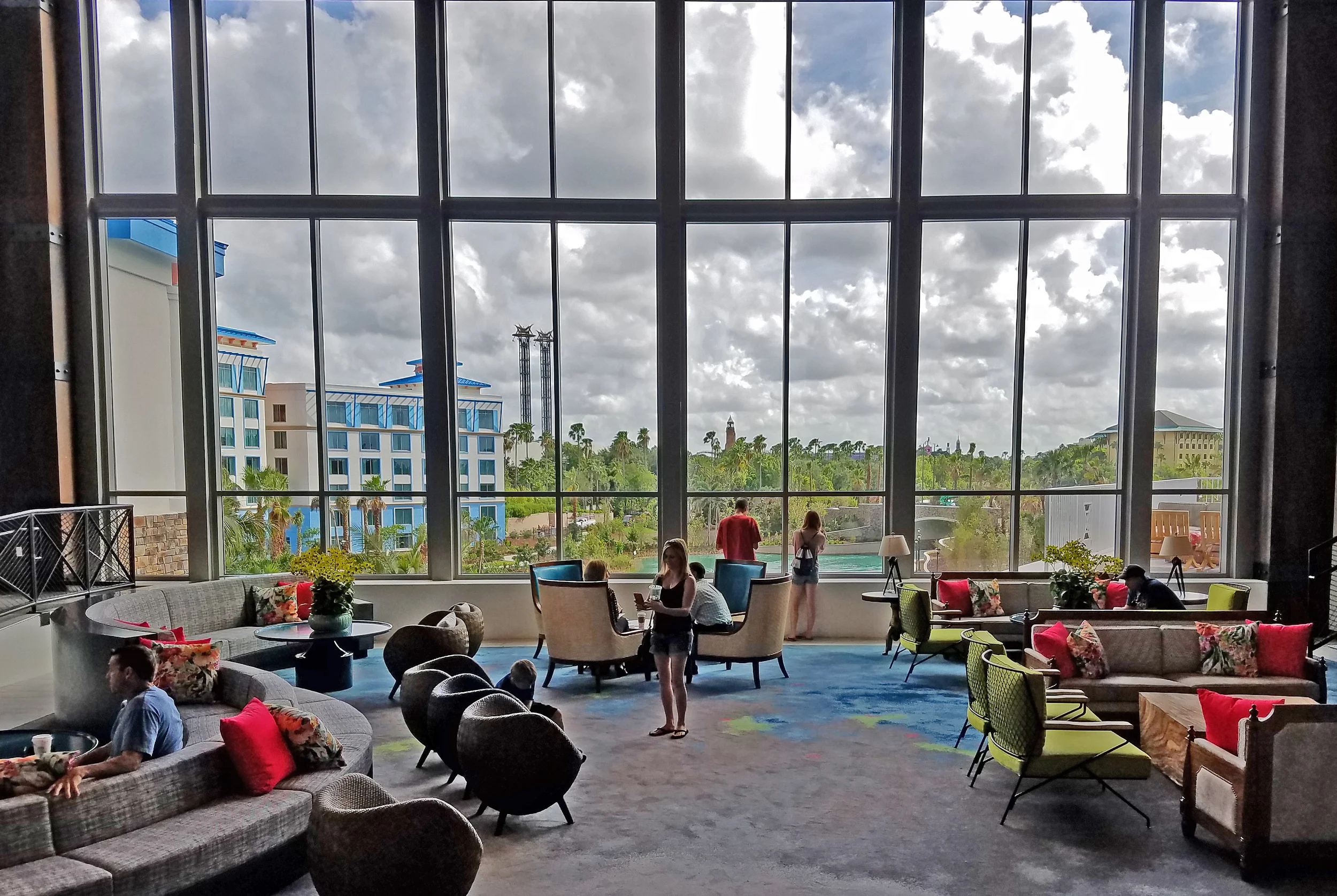 View From Loews Sapphire Falls Resort Front Desk Area