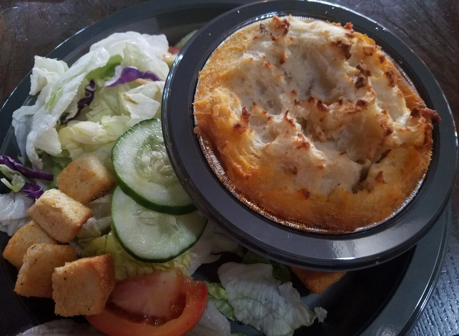 Shepherd's pie at Three Broomsticks.