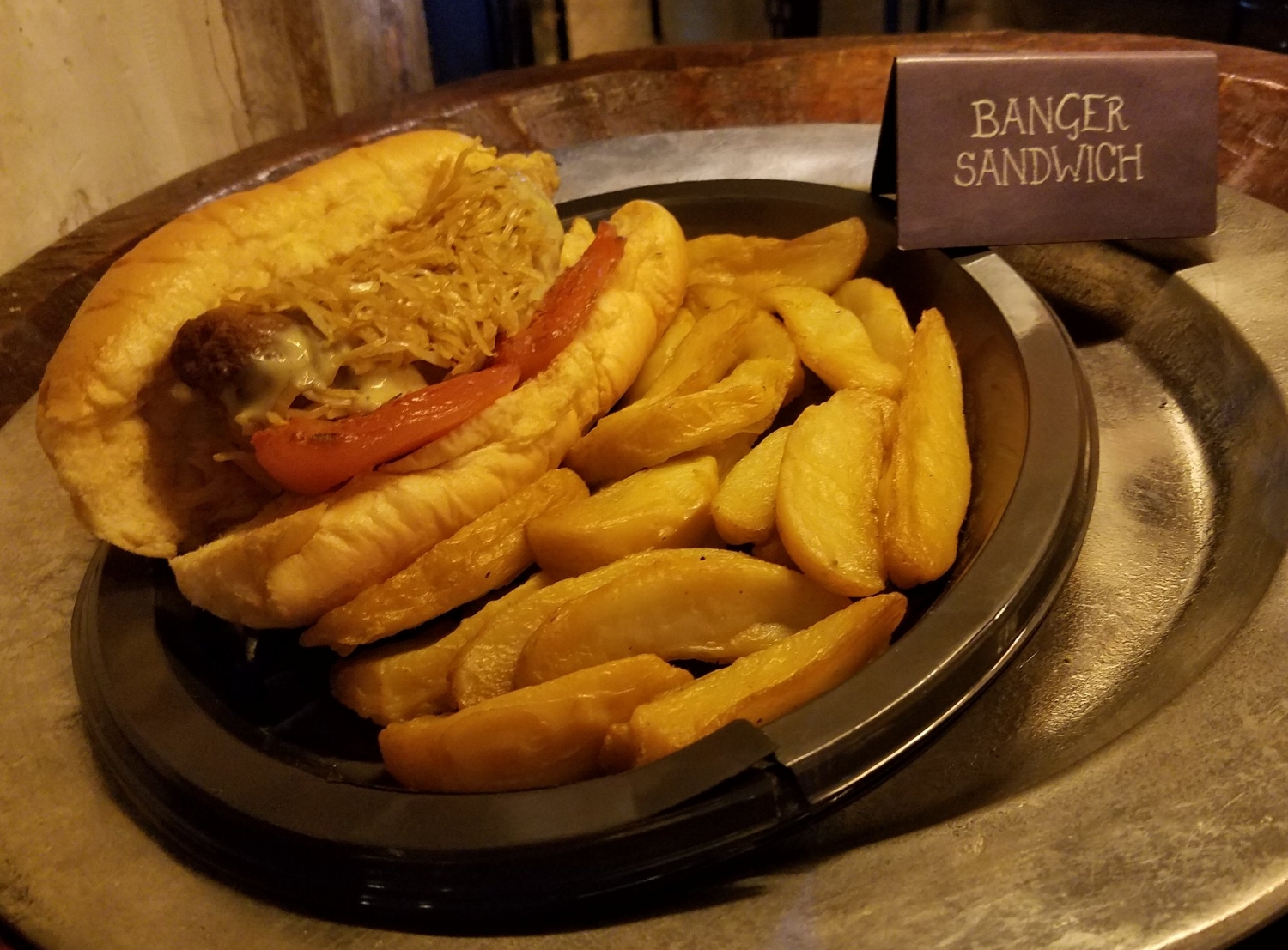 Banger Sandwich at Leaky Cauldron