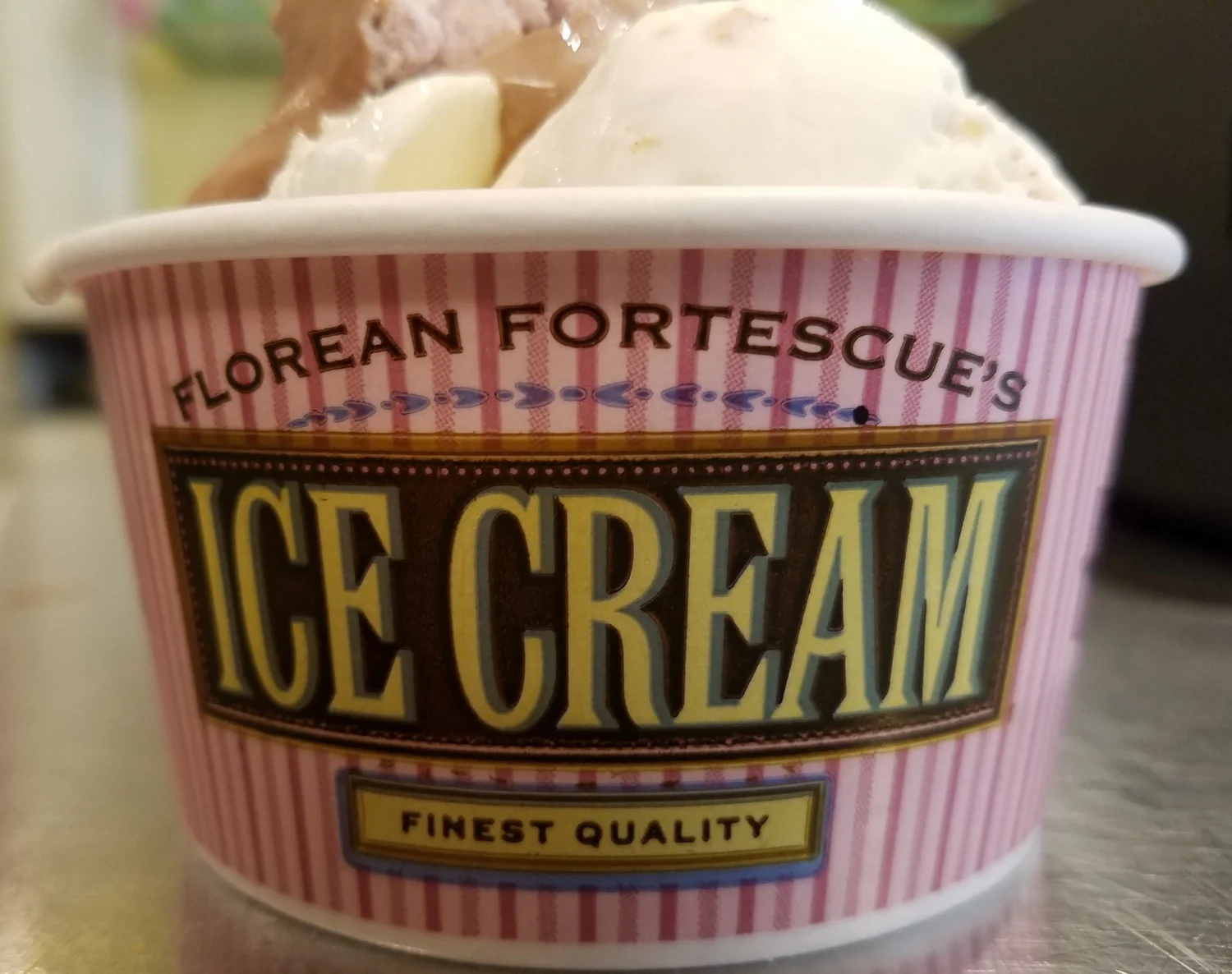 Salted Caramel Blondie and Sticky Toffee Pudding Ice Cream from Florean Fortescue's Ice Cream Parlour