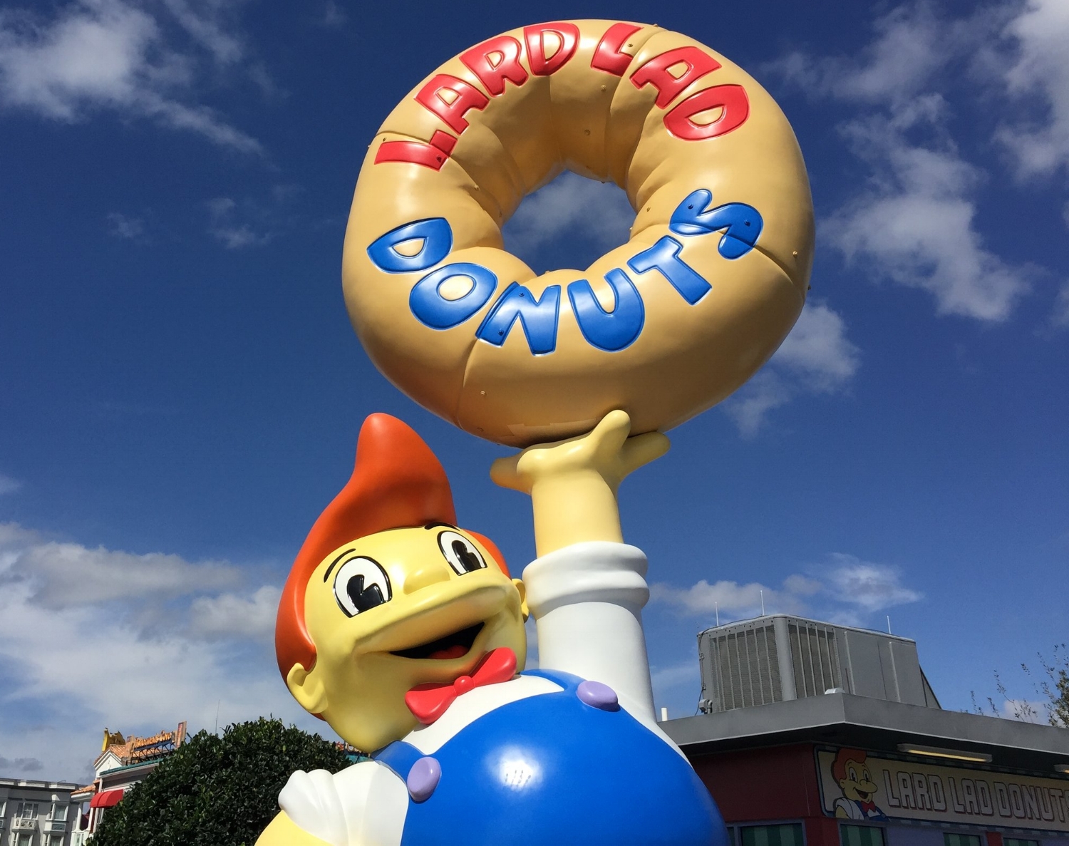 Universal Studios The Simpsons Lard Lad Donuts World Famous Reusable Bag New Universal Studios The Simpsons Lard Lad Donuts World Famous Reusable Bag New