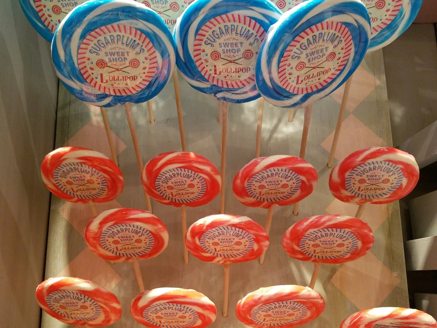 Sugarplum's Lollipops at Sugarplum's Sweet Shop.