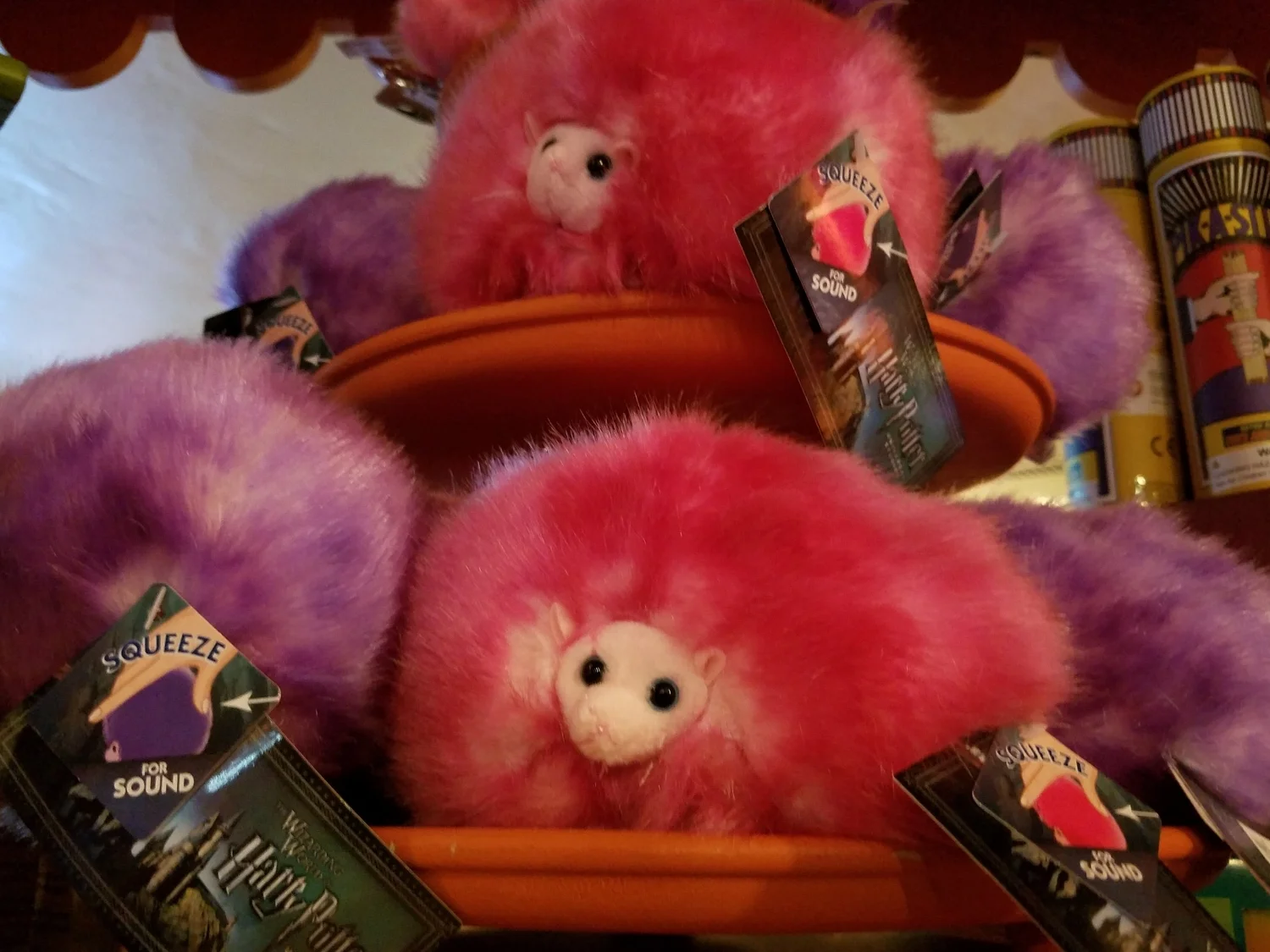 Pygmy Puffs for sale at Weasley's Wizard Wheezes.