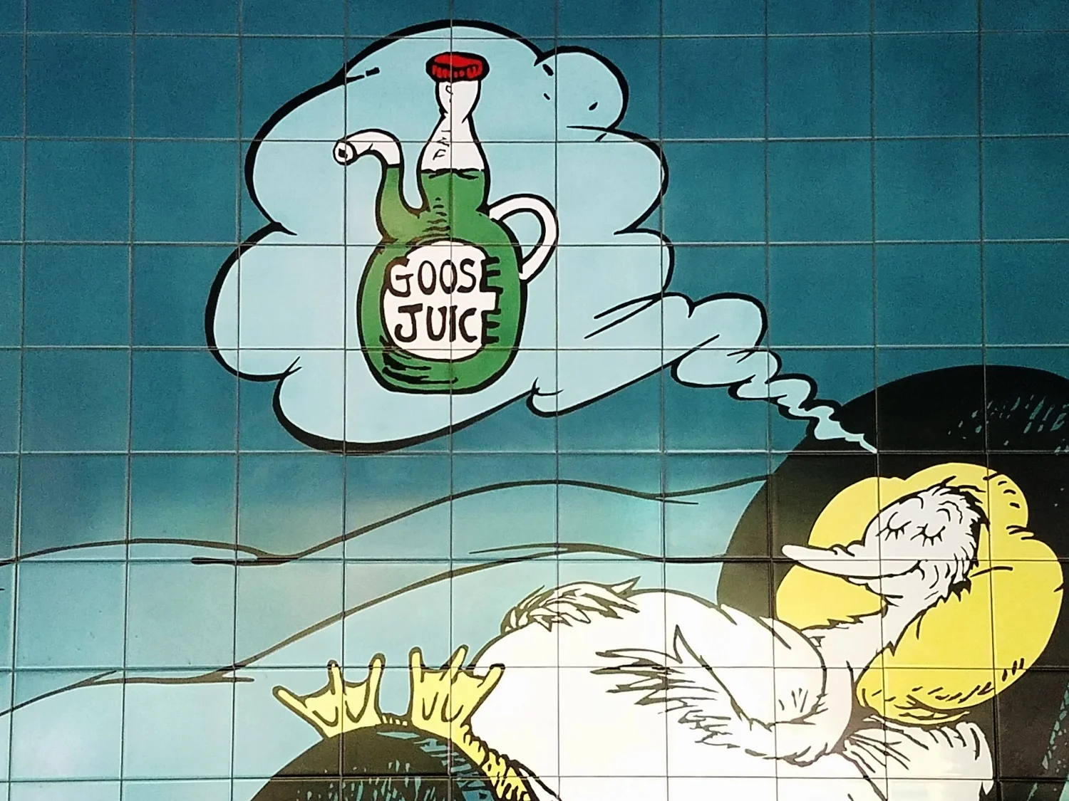 The goose dreaming of goose juice