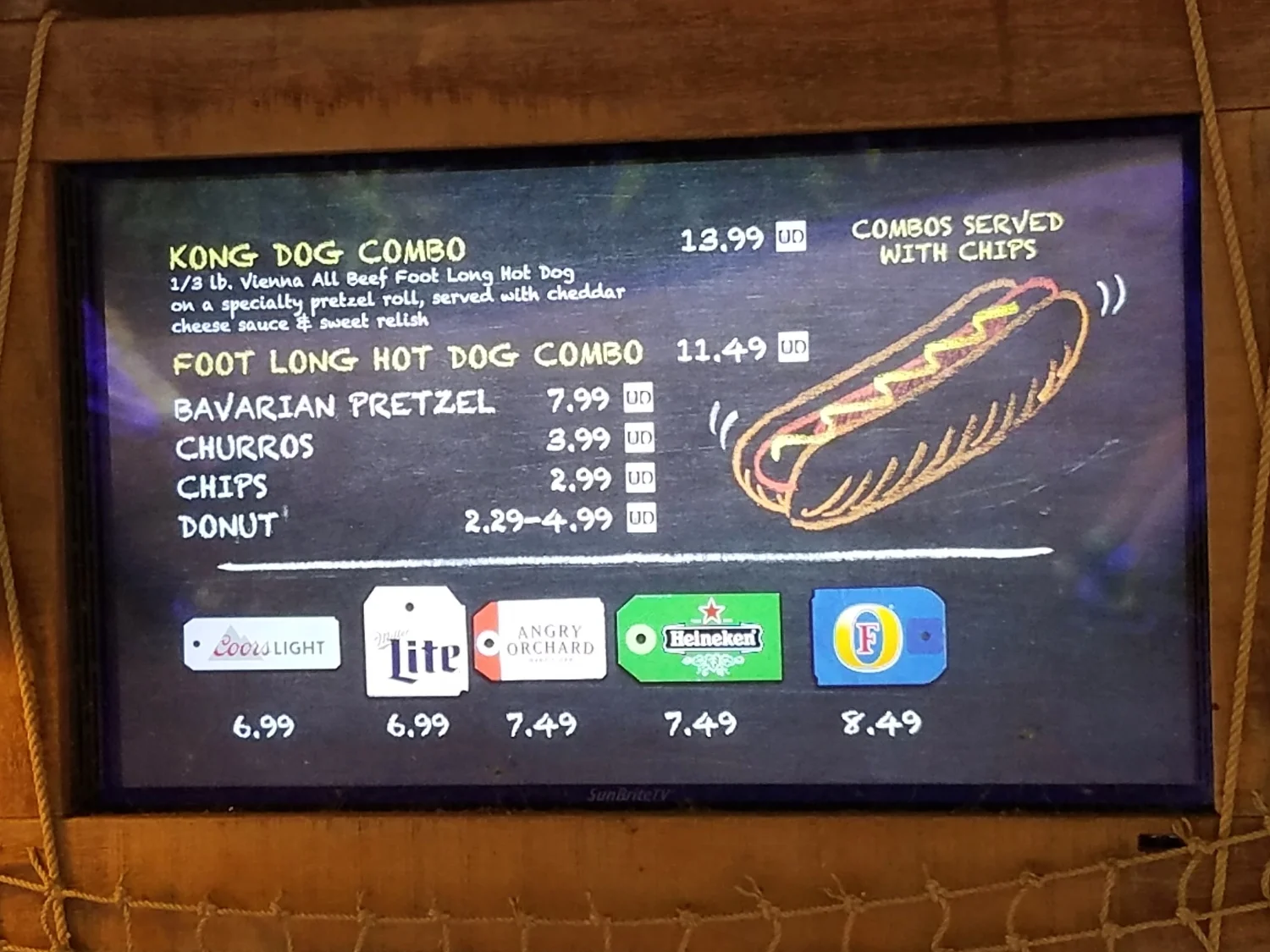 The Mess Tent Food Menu