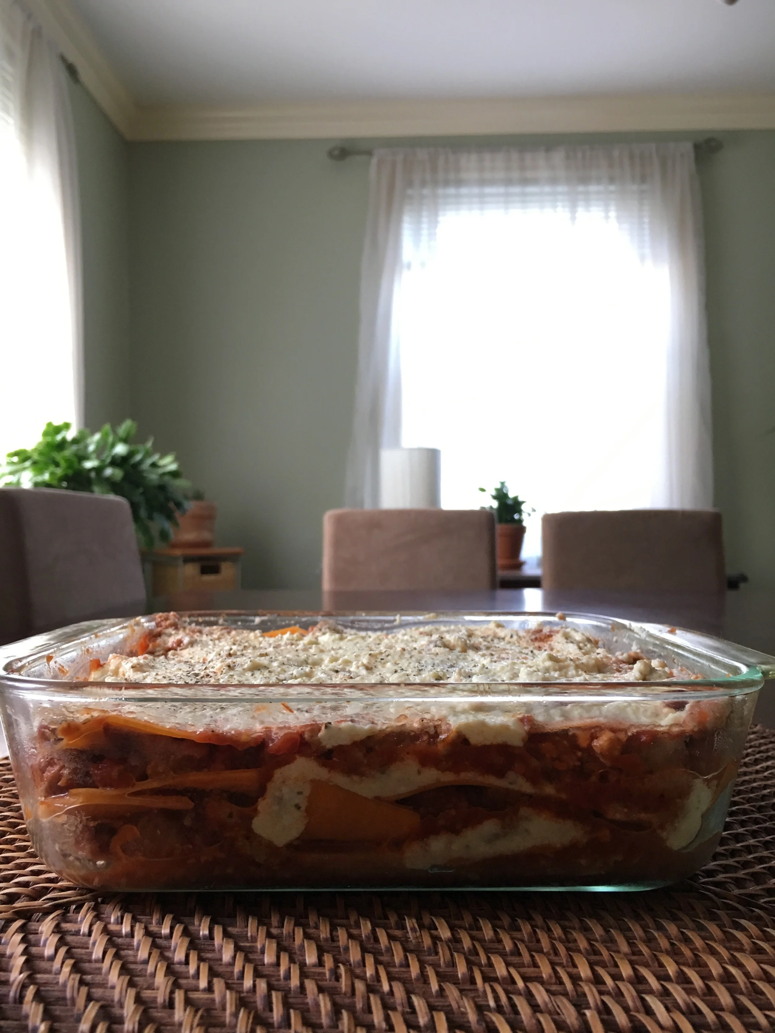 Butternut Squash Lasagna with Almond Milk Ricotta
